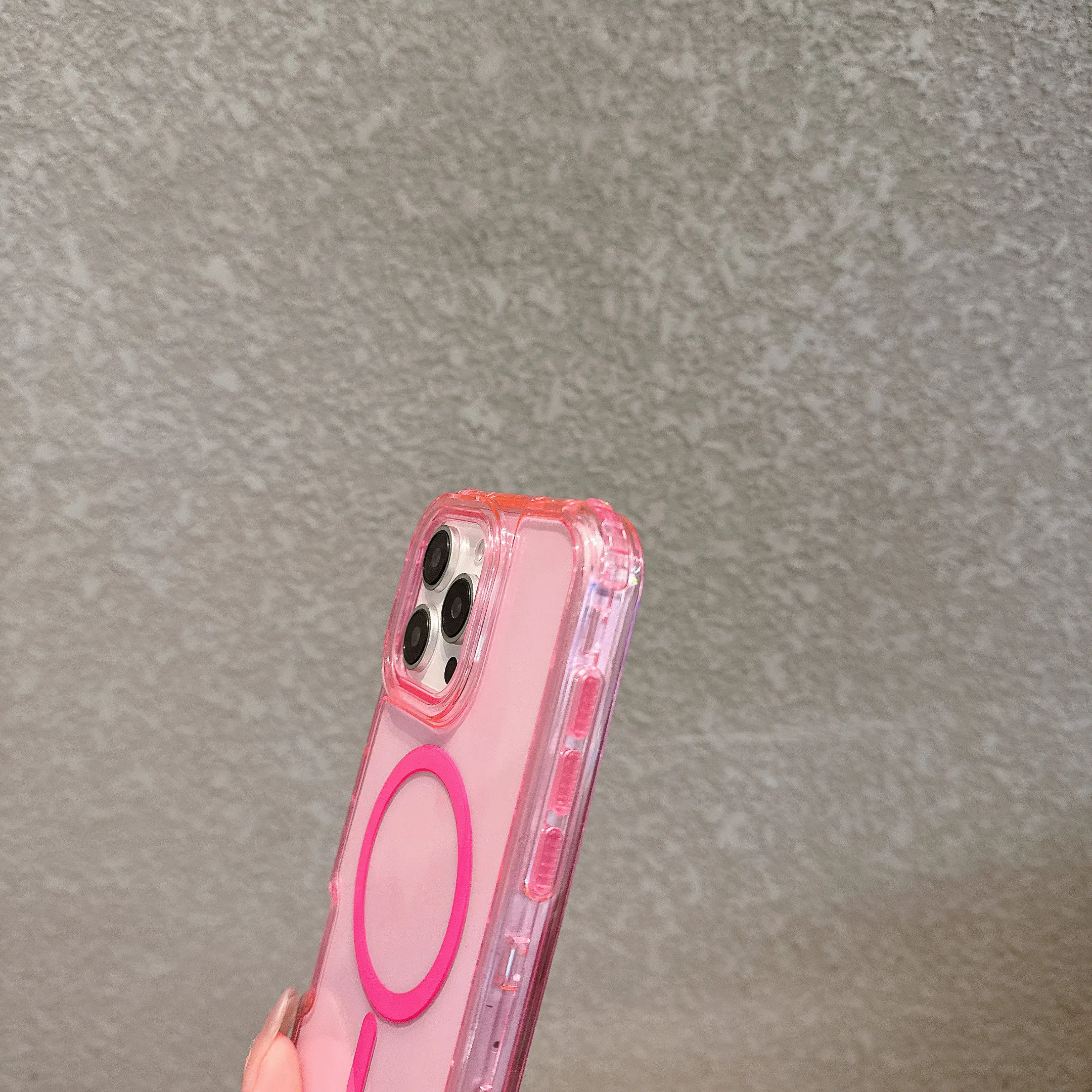 Robuste, harte 3-in-1-klare, stoßfeste magnetische Hülle für iPhone 15 14 13 12 11 16 Pro Max Plus Magsafe Wireless Charging Cover – Detail 32