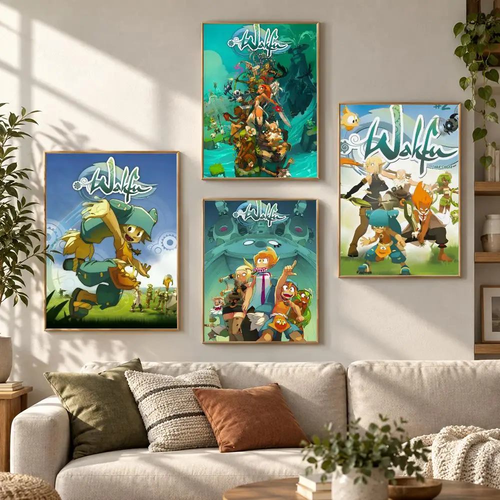 Pretty Video Game W-wakfu Poster HD Waterproof Aesthetic Wall For Home Decor Trendy Durable Easy To Apply Art