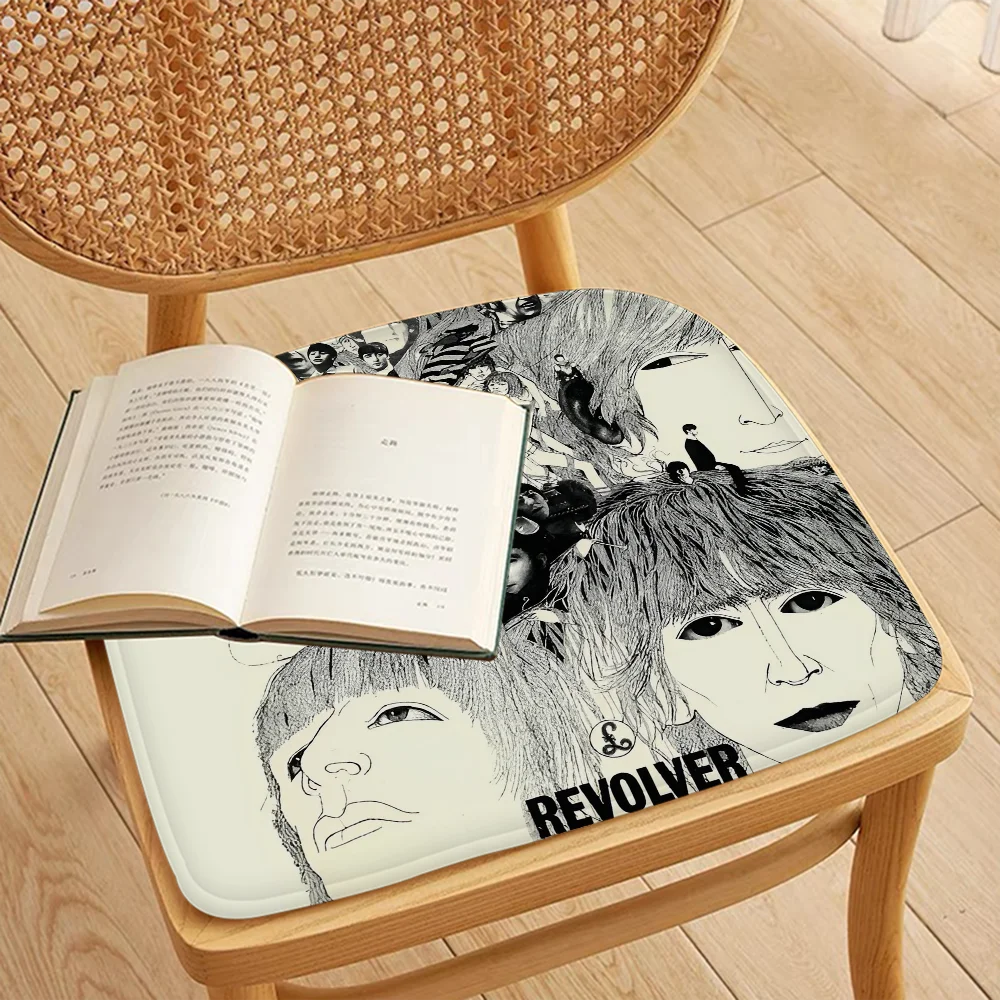 T-The-B-Beatles Rock Band Modern Minimalist Style Seat Pad Household Cushion Soft Plush Chair Mat Winter Office Bar Sofa Decor