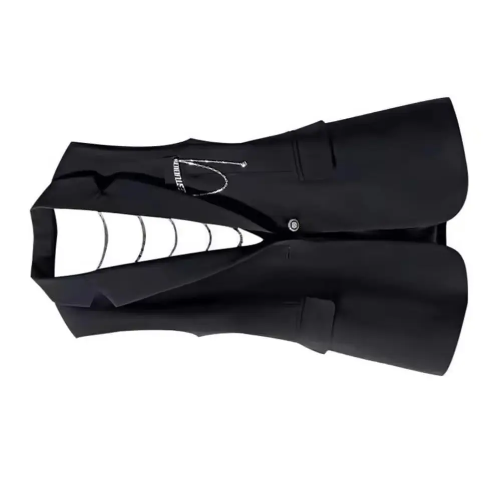 

Весенне-летний модный ажурный костюм, жилет, куртка, женский новый корейский свободный пиджак без рукавов, жилет, пальто, женские повседневные топы