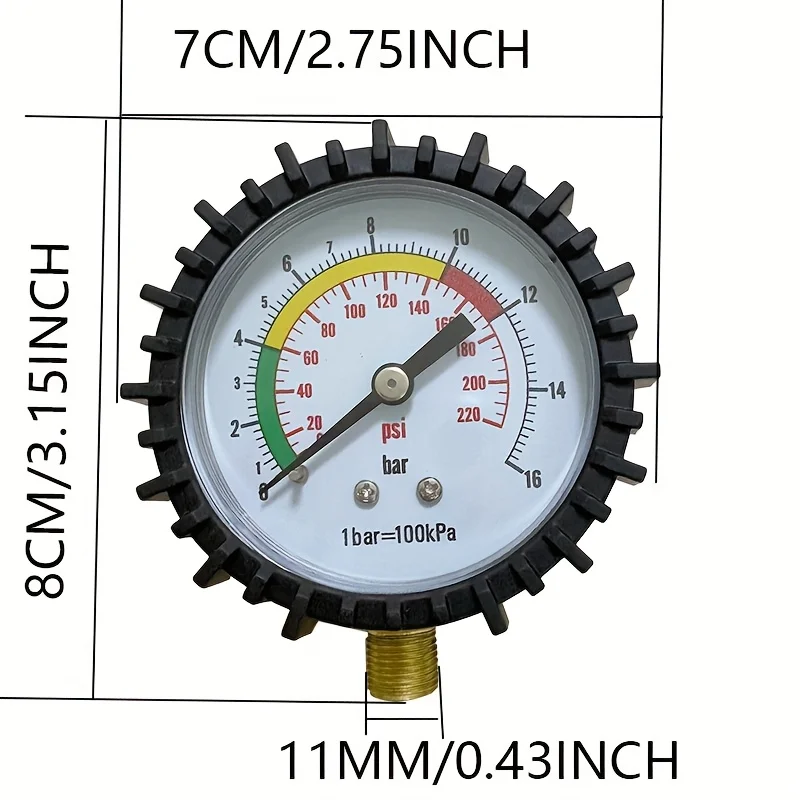 1PC Digital Tire Pressure Gauge, Car Air Tire Inflator Gun With LCD Display, Auto Tire Pressure Tester Meter For Car Motorcycle