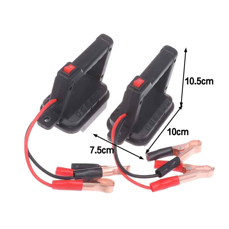 (.) Portable Jump Cables Black Red Jump Starter Cables Battery Not Included Wear-resistant Non-deformed Quick Installation 1PC