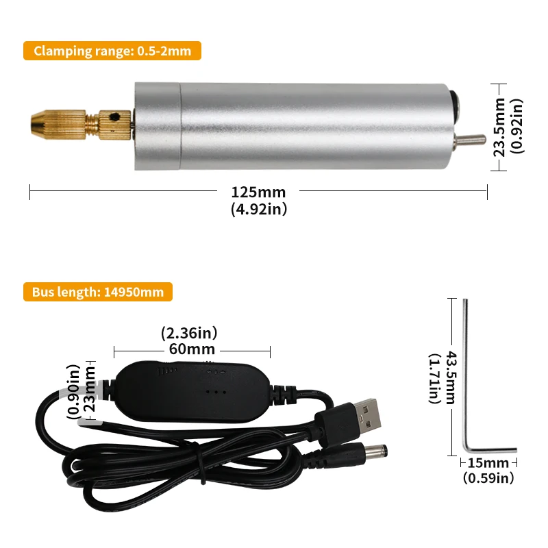 DIY 5V Electric Engraving Carving Chisel Pen Set Electric Grinder Grinding Polishing Hand Drill Small Engraver Tool