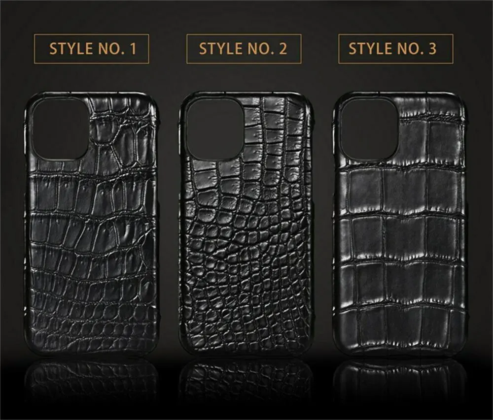 

Роскошный матовый чехол из натуральной крокодиловой кожи для iPhone 16 15 Pro Max 14, задняя крышка из кожи аллигатора
