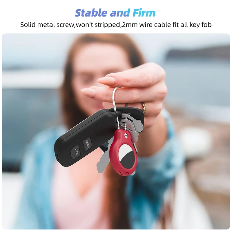 Xiaomi Apple AirTag Holder Tracker GPS Locator Different Colors Keychain Protector Cover Safety Lock Anti Lost Location Tracker