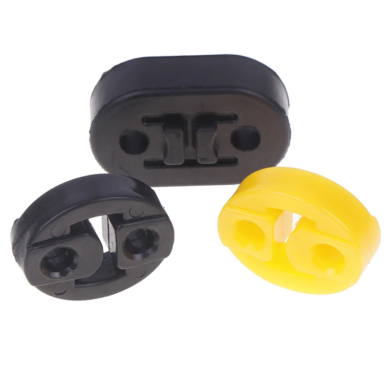 "Simplified Installation - Universal Vehicle Exhaust Tail Pipe Mounts, 2 Hole, 2pc-pack, with Hanger Insulator"