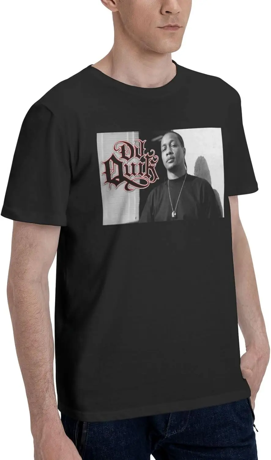 Dj Quik Shirt Mens Short-Sleeve Graphic T-Shirt Tall Big Loose Tee Fashion Gym Workout T Shirts