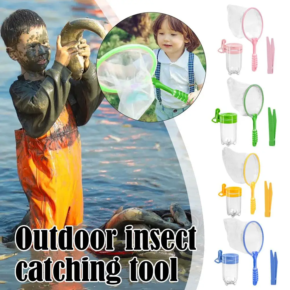 

Outdoor Exploration Observation Jar, Transparent Net Insect Catching Natural Tool Exploration Clip, Clip, Tweezers Fishing, C9E4