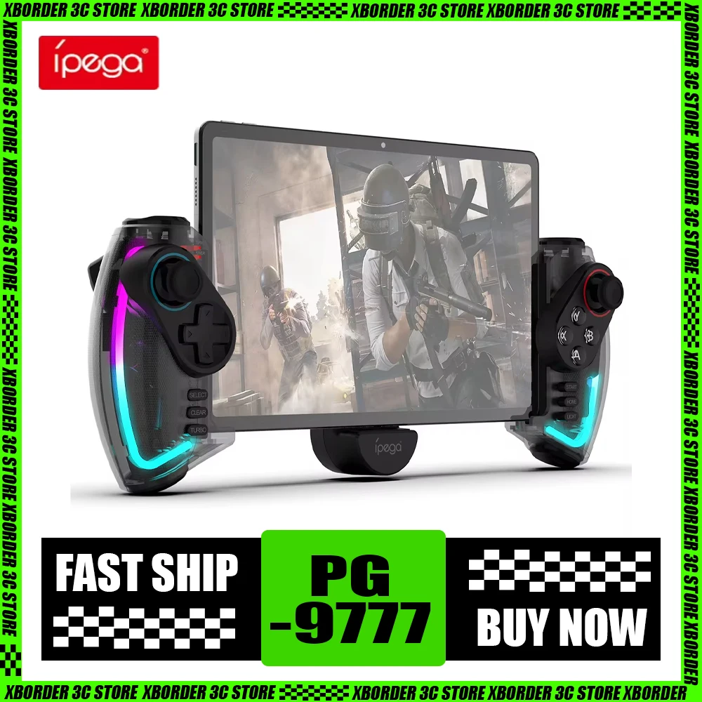 Ipega Pg-9777 9777s Gamepad Controller Joystick For Tablet Stretchable For Android Ios Rgb Colorful Handheld Pc Gamer Man Gifts