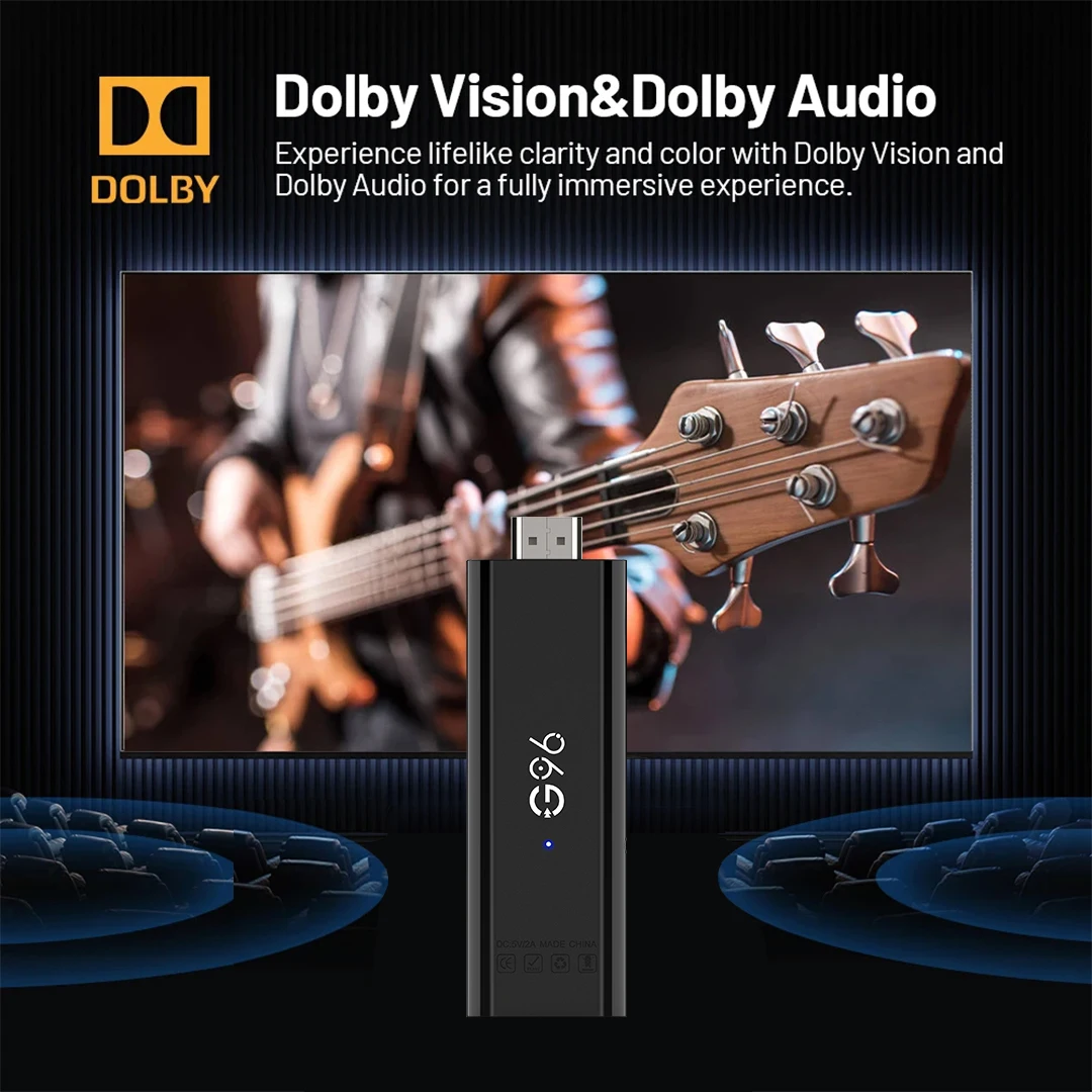 Android13.0 8K HDR10+ Smart TV Stick Asistente de voz Netflix Youtube Medios de transmisión portátiles 2GB16GB vs Amazon Fire Tv