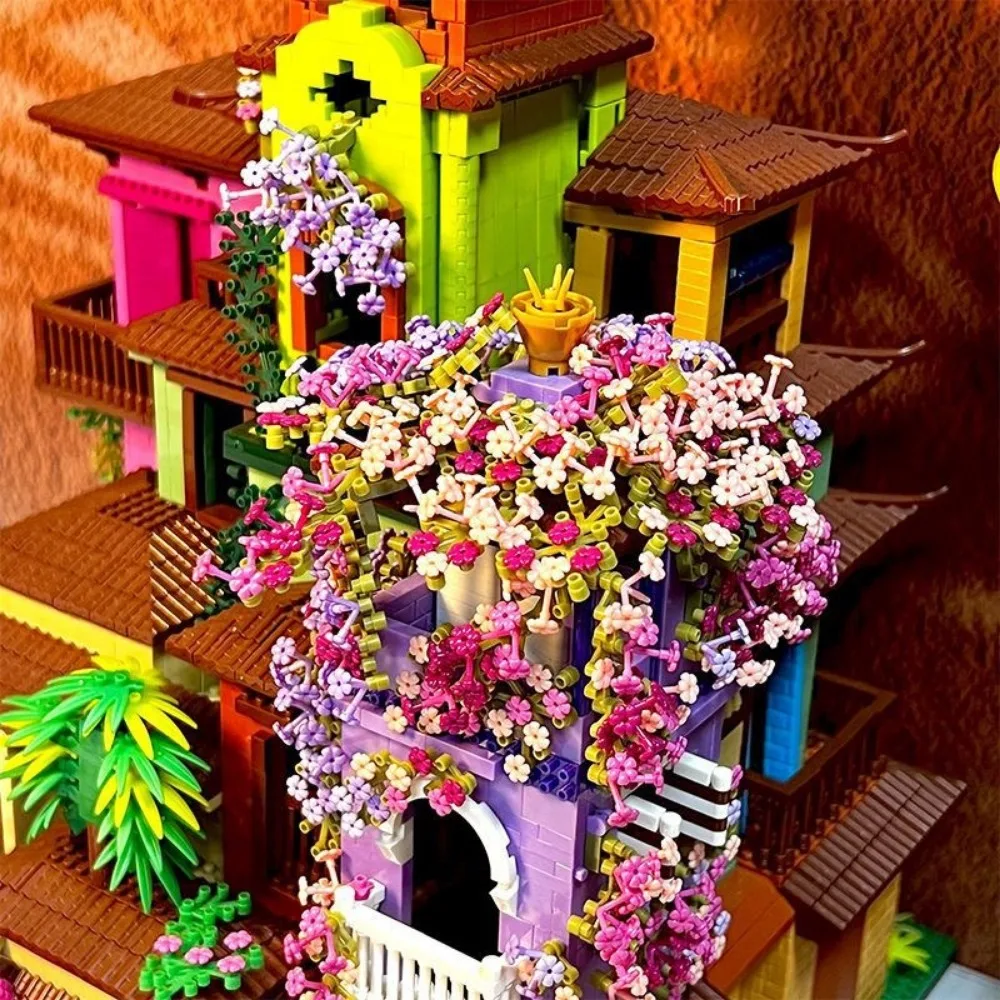 Château magique Sakura House importer décennie ks, City Street Model Games, Mini Bricks Toys, Children's Christmas Gifts