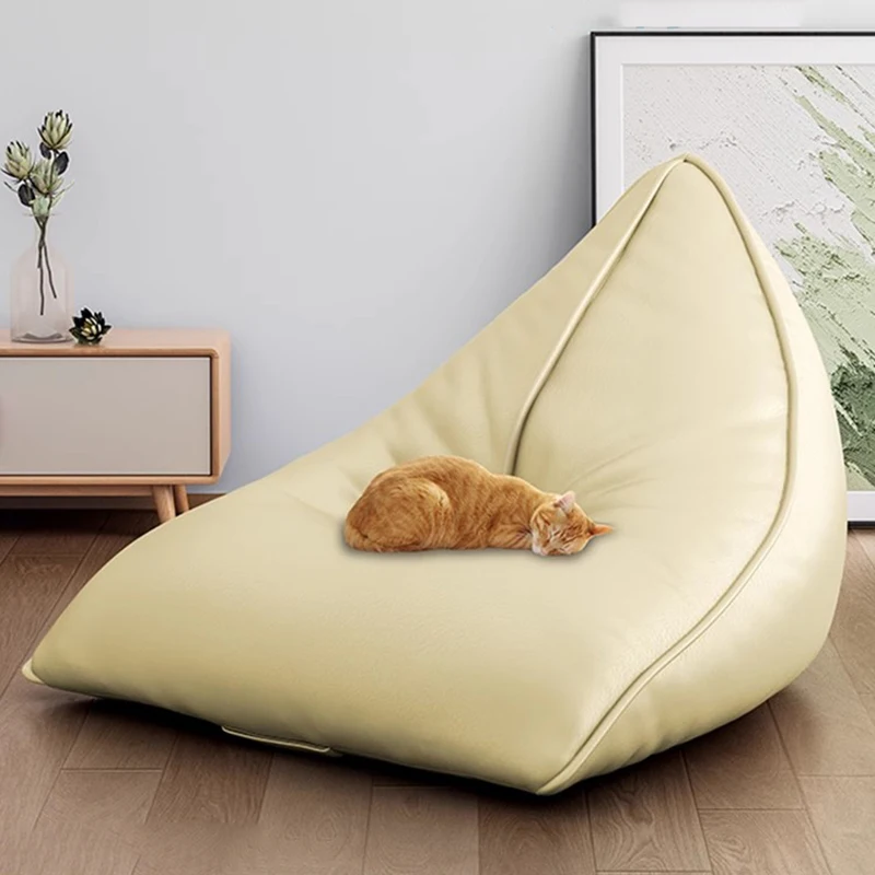 

Bean Bags Chaise Lounge Sofa Sitting Filler Included Waterproof Scratch Protector Sofa Dormitorio Quilted Pouf Chambre Furniture