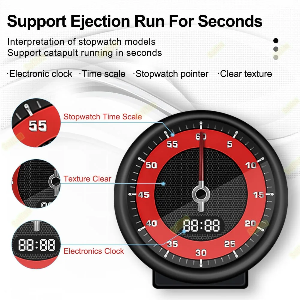 Speedometer Interior Modification Clock Stopwatch For Porsche Panamera 2010-2016 Car Compass Electronic