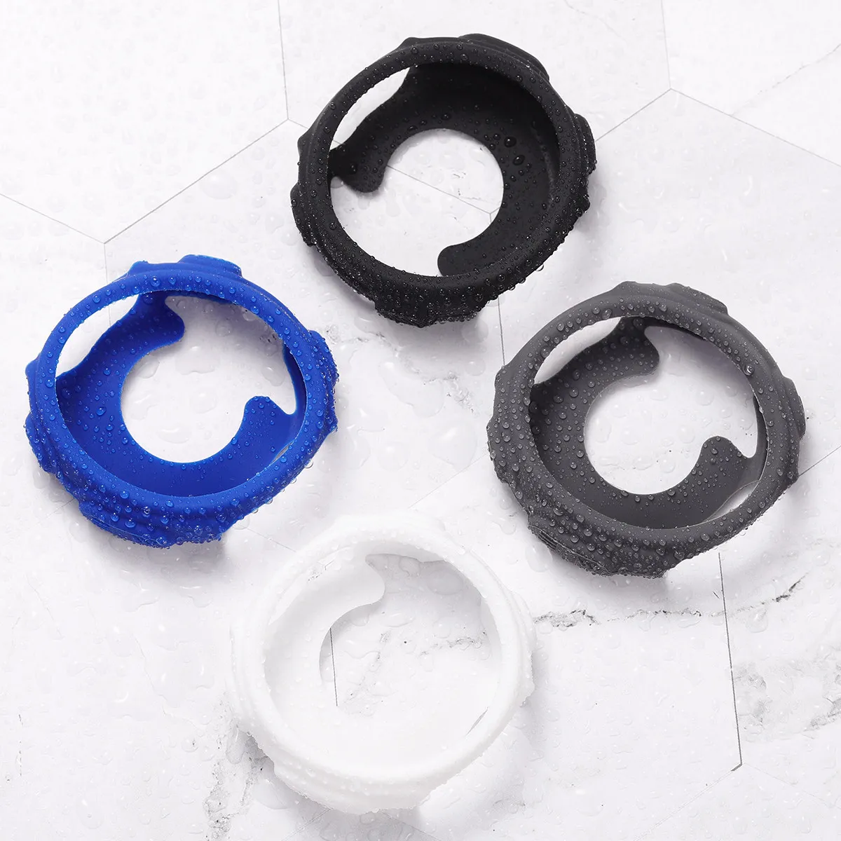 

4Pcs Silicone Protective Case Cover Slim Lightweight Shockproof Scratch Resistant Protector Compatible for Garmin Forerunner 235