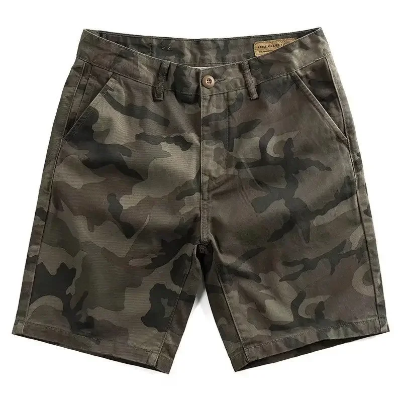 Camouflage with Pockets Men's Cargo Shorts Male Short Pant Camo Nylon Jorts Clothing New in Popular  Fashion Beautiful Y2k
