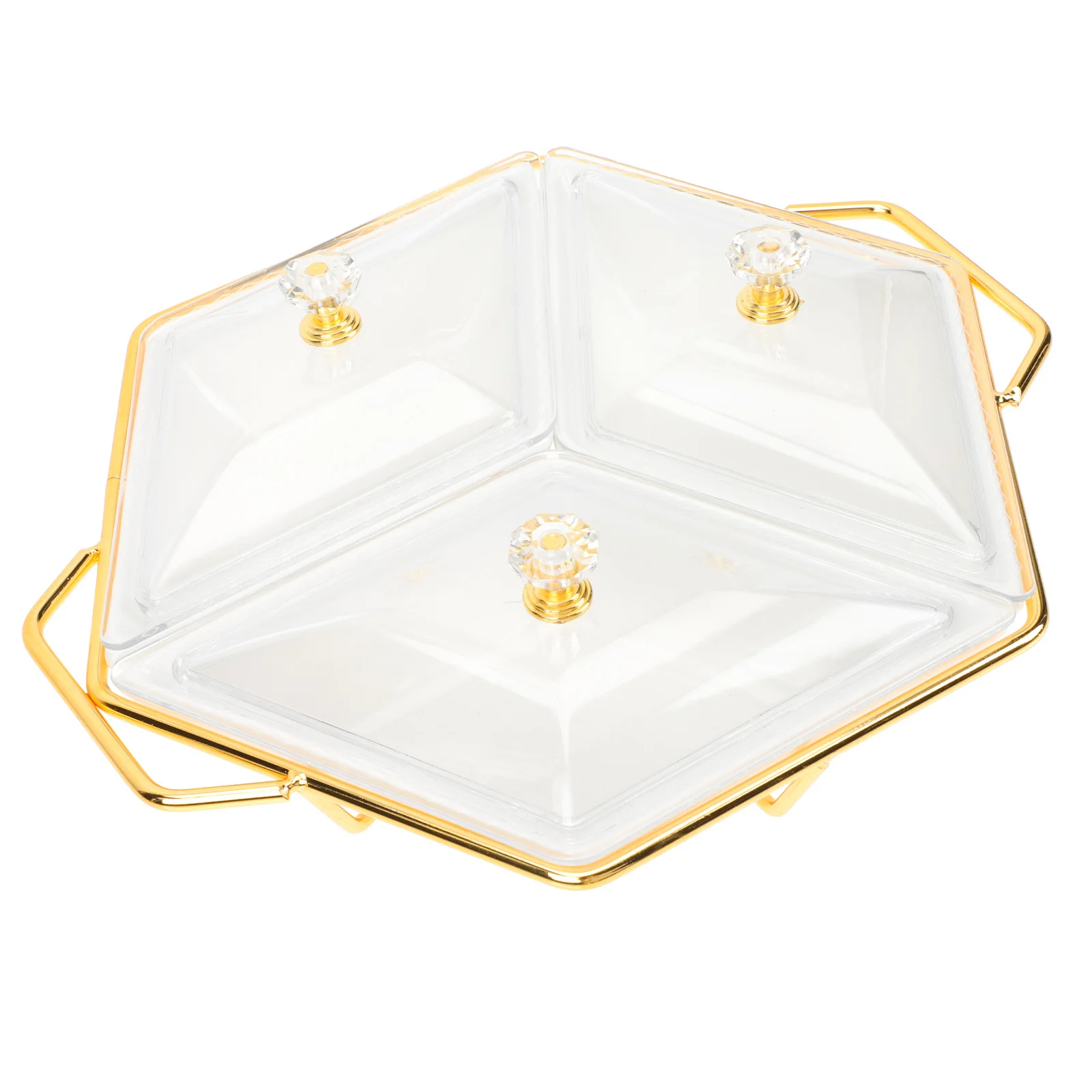 

1 комплект, разделенная тарелка для закусок в виде ромба, креативный дизайн с несколькими сетками, сервировочный поднос для конфет, орехов, сухофруктов, дома, кухни, офиса