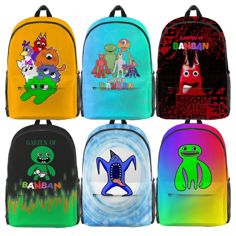 

Garten of Banban Backpack Students Cartoon Mochila for Girls Boys Travel Rucksack Teens Shoulder Bag for Teenage