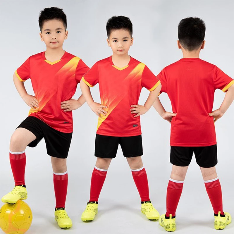 Kid Football Jerseys Customize Children Soccer Uniform Shirts Futsal Sportswear Adult Child Team Outfit Men Boy Sports Tracksuit