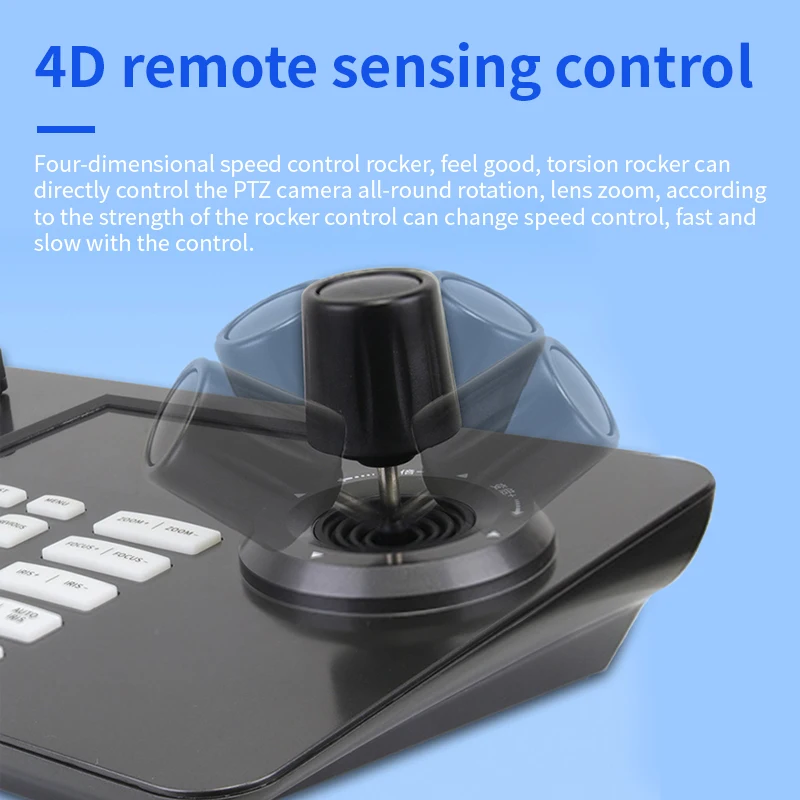 Imagem -02 - Controlador do Joystick Ptz Onvif Ptz 4d Lcd Poe do Apoio Banco do Poder Crédito