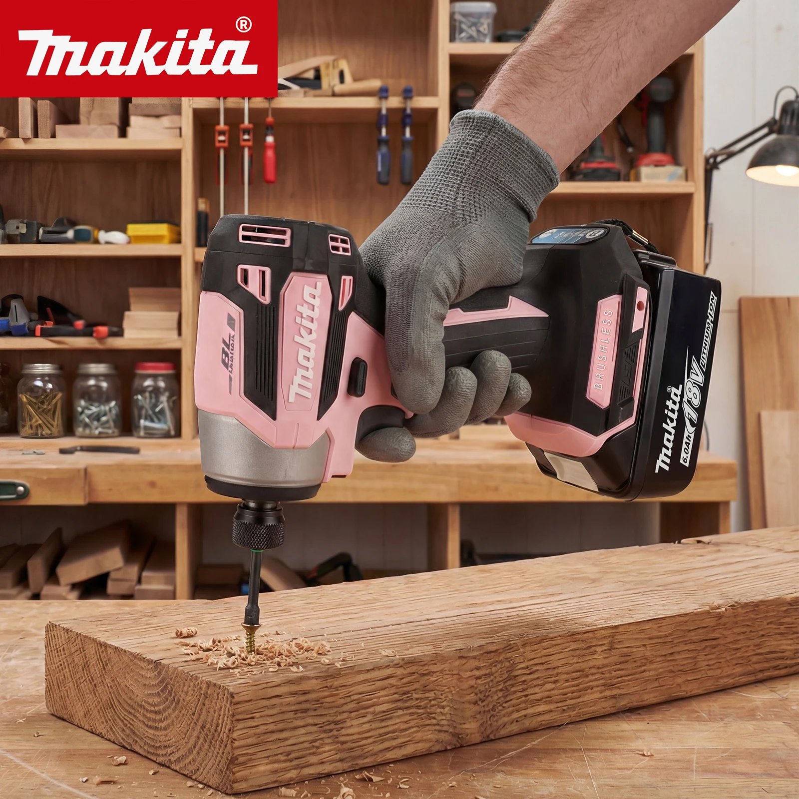 Makita DTD173 domestic multi-color Japanese rechargeable impact screwdriver DTD173Z M brushless motor metal electric screwdriver