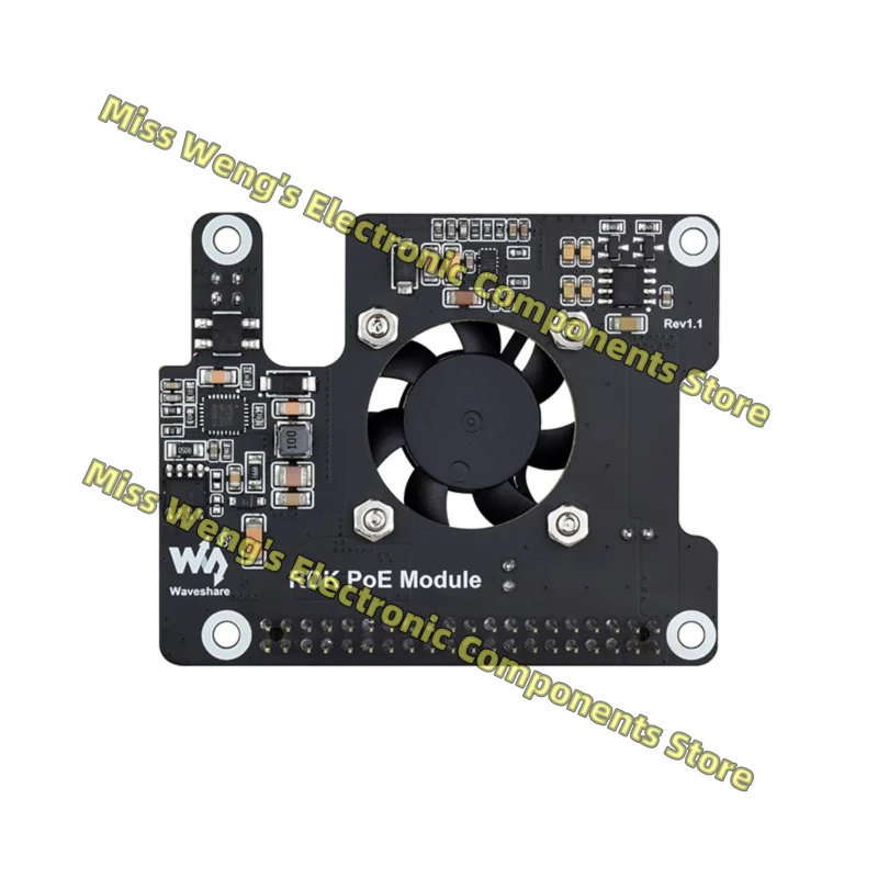 RDK PoE Module , RDK X5 Development Board, Power over Ethernet Expansion Board, POE Heat Sink Module