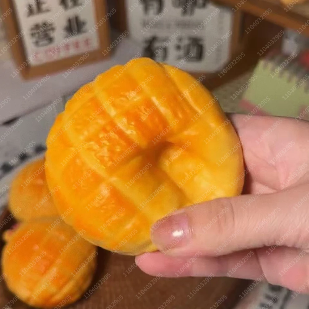 Crunchy Pineapple Bun Stress Ball Shapeable Non-Bounce Food-Shaped Squeeze Ball ASMR Sensory Anti-Stress Fidget Toys for Adults