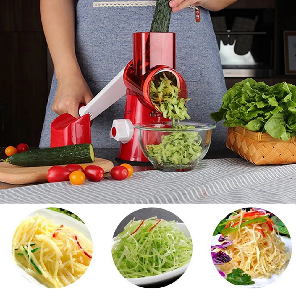 Plastic Hand-Cranked Rotarys Grater High Efficient Hand Food Processor For Home Kitchen