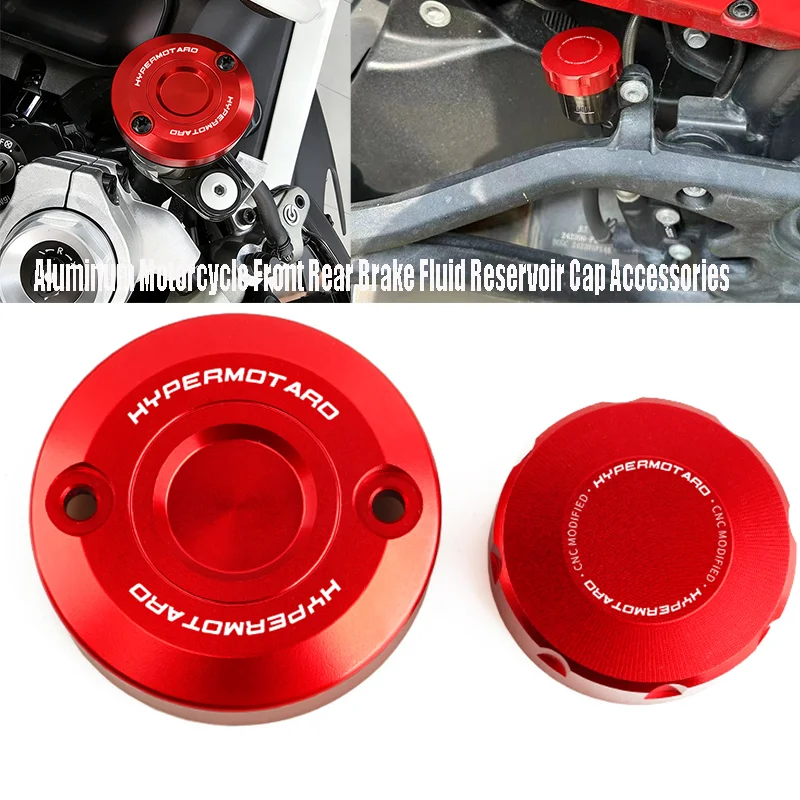 

For Ducati Hypermotard 950/950SP 1100 Monster 1200/S/R/EVO Moto Accessories Front Brake Clutch Rear Brake Fluid Reservoir Cover