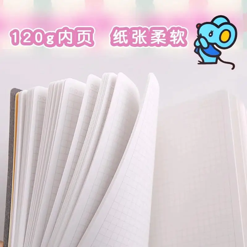 Notatnik kieszonkowy Kinbor x Sanrio, mini dziennik A7 z kratką i pustymi kartkami, przenośny notes do podróży, kolekcjonowania, artykuły szkolne — zdjęcie produktu 4