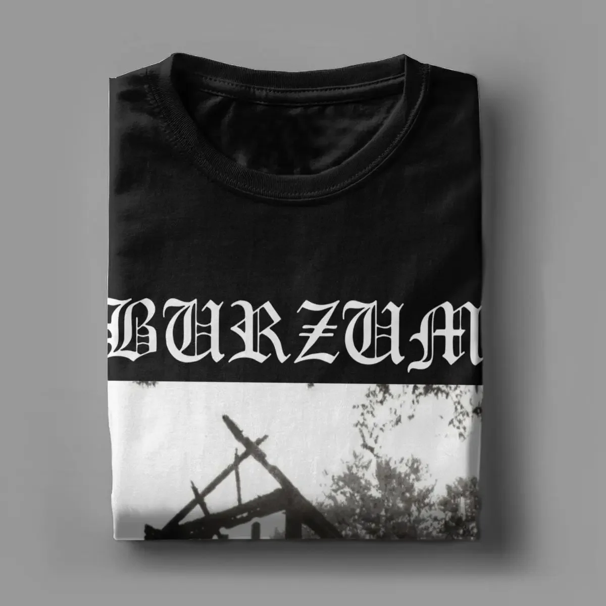 Burzum Aske T Shirts Men\'s Pure Cotton Vintage T-Shirts O Neck Tee Shirt Short Sleeve Tops Summer