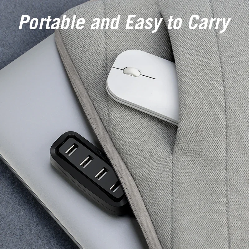 Vention-محور USB مع جهاز تقسيم ليد متعدد لينوفو ، شاومي ، ماك بوك برو ، الهواء ، ملحقات الكمبيوتر ، الكمبيوتر المحمول ، 4 منافذ