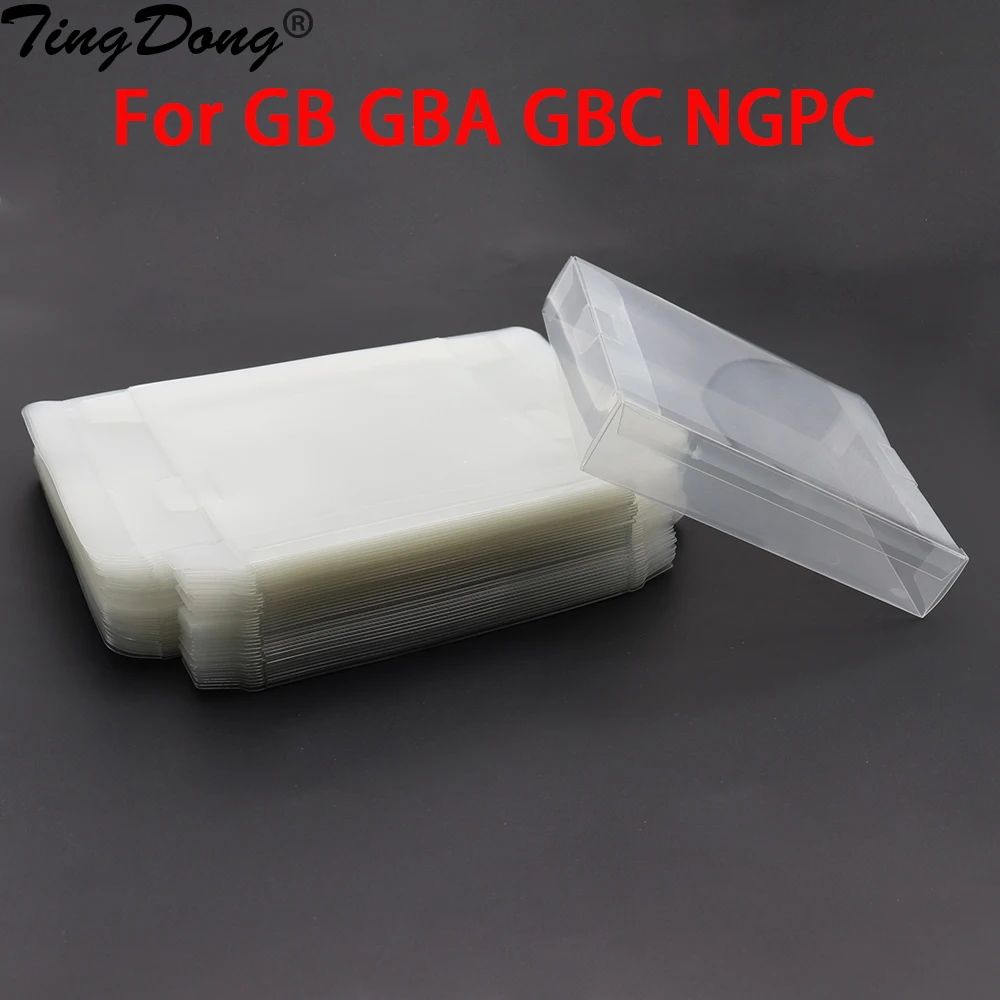 1/5/10/20pcs Clear Transparent Game Cartridge Box Case CIB Games Plastic PET Protector for GB GBA GBC NGPC