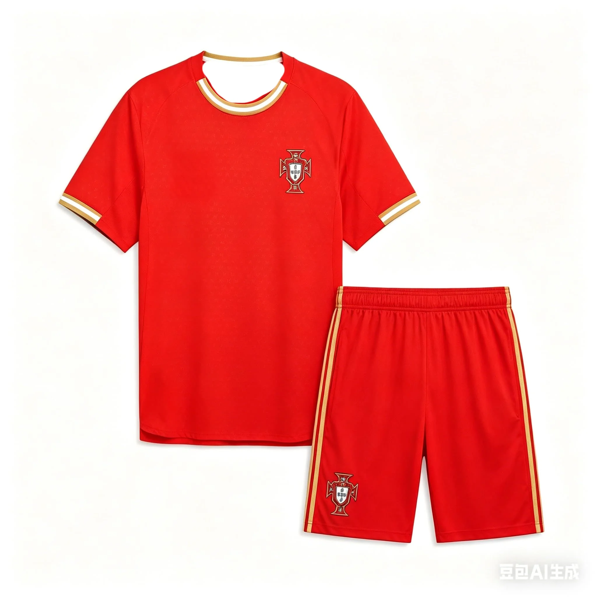 

2026 Summer Portugal Competition Essential Sports Jersey High Quality Breathable Quick Drying Soft T-shirts Set Family Matching
