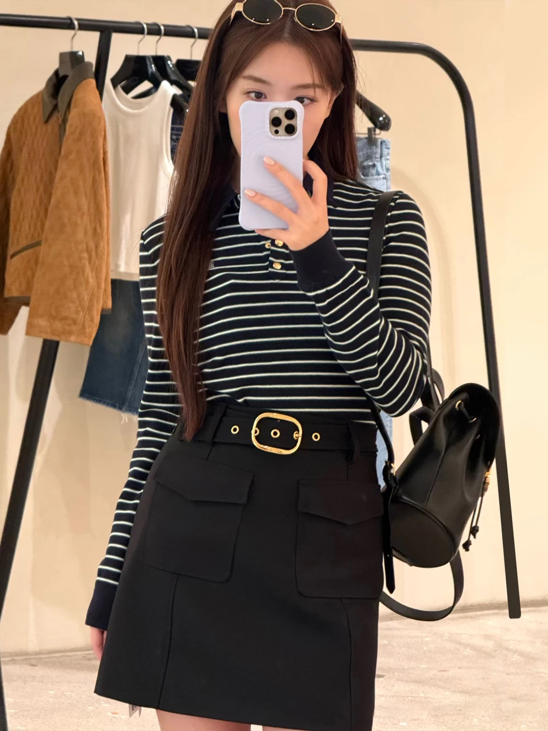 

2025 Flowing Floral Knit Round Neck Long Sleeve Cardigan Sweater Women's Slimming Short Top