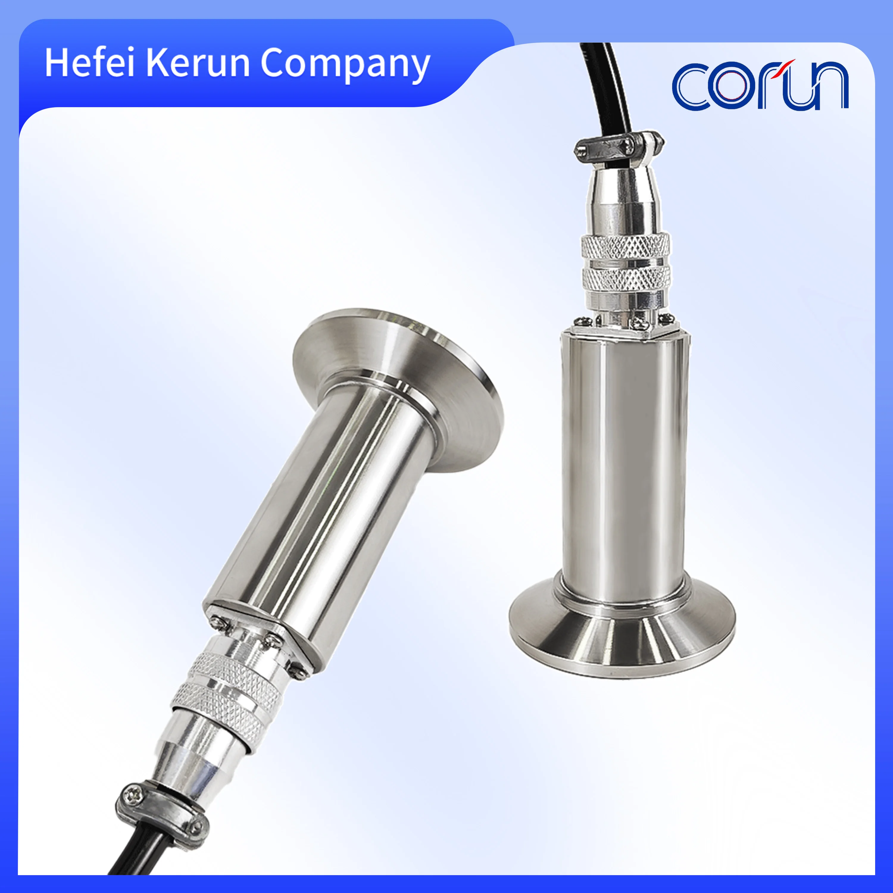 316L Stainless Steel High-Temp Flat Diaphragm Pressure Transmitter Sanitary Clamp Type Diffused Silicon Level Sensor