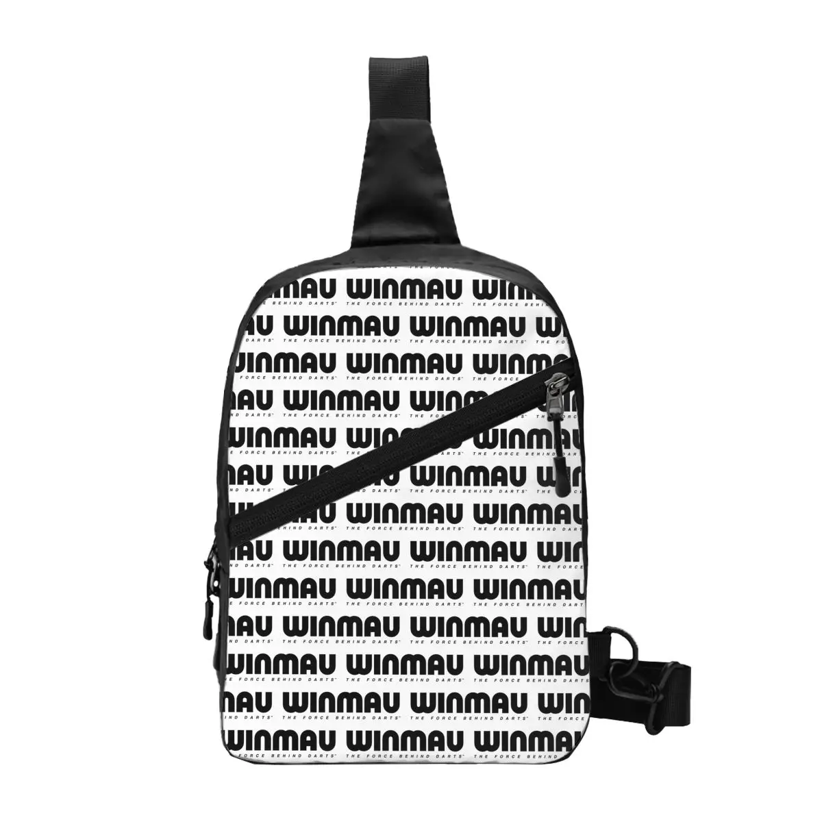 Custom Winmaus Logo Dart Board Crossbody Sling Backpack Men Shoulder Chest Bag for Cycling Camping Daypack