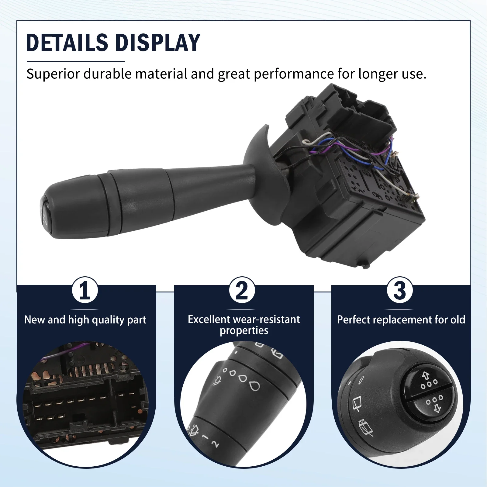 8201168013 Steering Column Switch Wiper Switch for Renault Captur Clio IV Trafic III 12  Wiper Switch for Clio 4