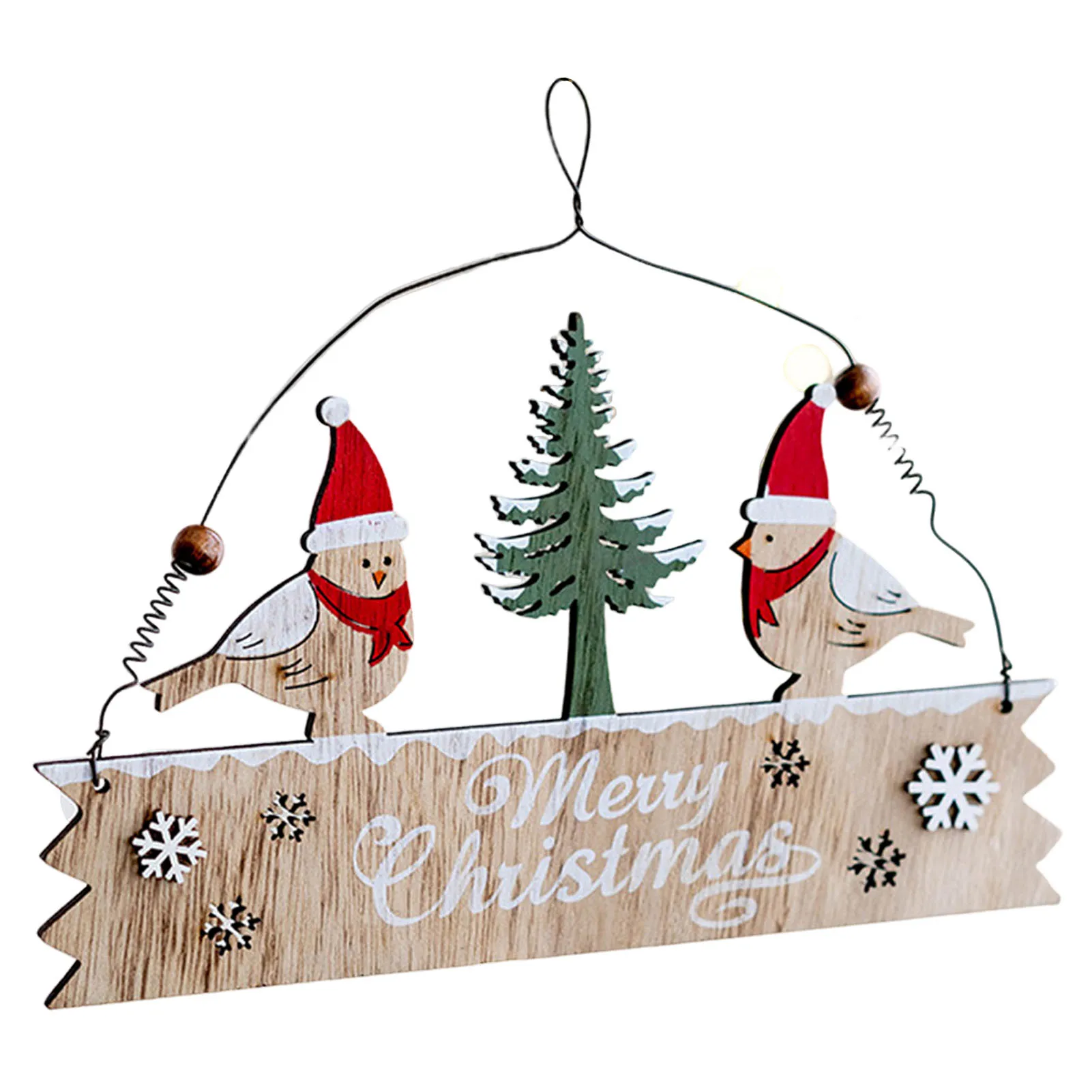 Christmas Door Hanging Sign Add Home Warm Atmosphere Door Sign for Xmas Home Party Decoration