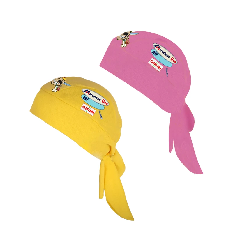 الأصفر والوردي الرجعية قبعة الدراجات وشاح الرأس تنفس الصيف ركوب باندانا الحجاب القراصنة قبعات عقال الرجال وشاح الرأس