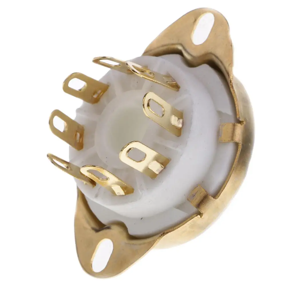 Vacuum Tube Socket Ceramic PCB Mount Electronic Socket for Vintage HAM Radio Hifi Repair KT88 6550 EL34