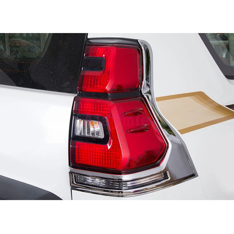

Внешняя крышка заднего фонаря для Toyota Land Cruiser Prado FJ150 2018-2019, накладка заднего фонаря, рамка, хромированные аксессуары для стайлинга автомобилей