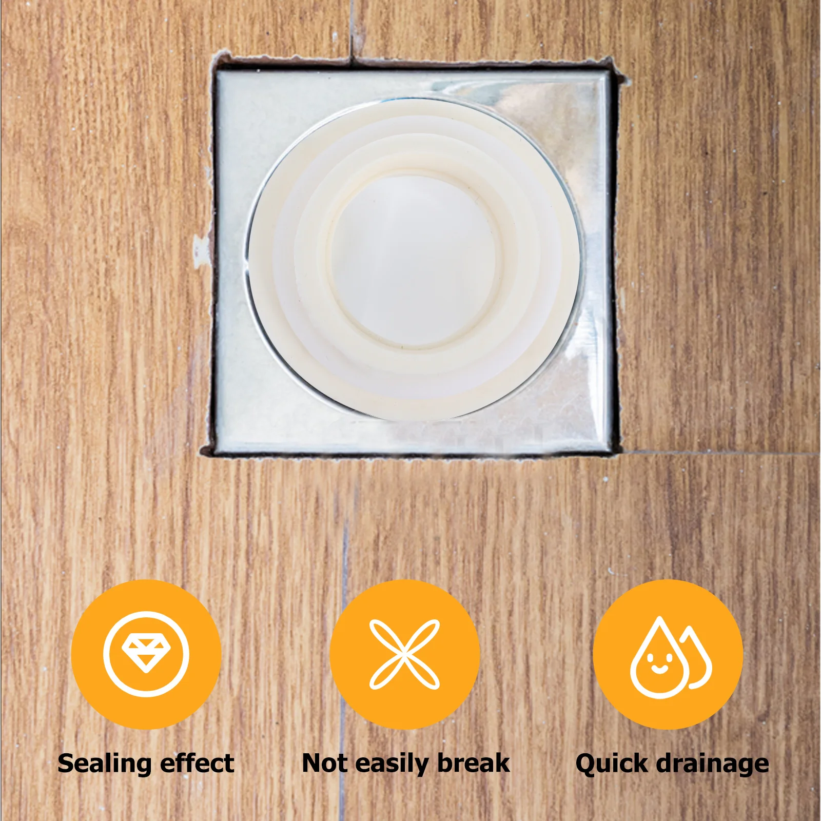 

4Pcs Floor Drain Backflow Preventer Core Sealing Plug for Shower Kitchen Bathroom Washing Machine Hose Odor Proof Drain Seal