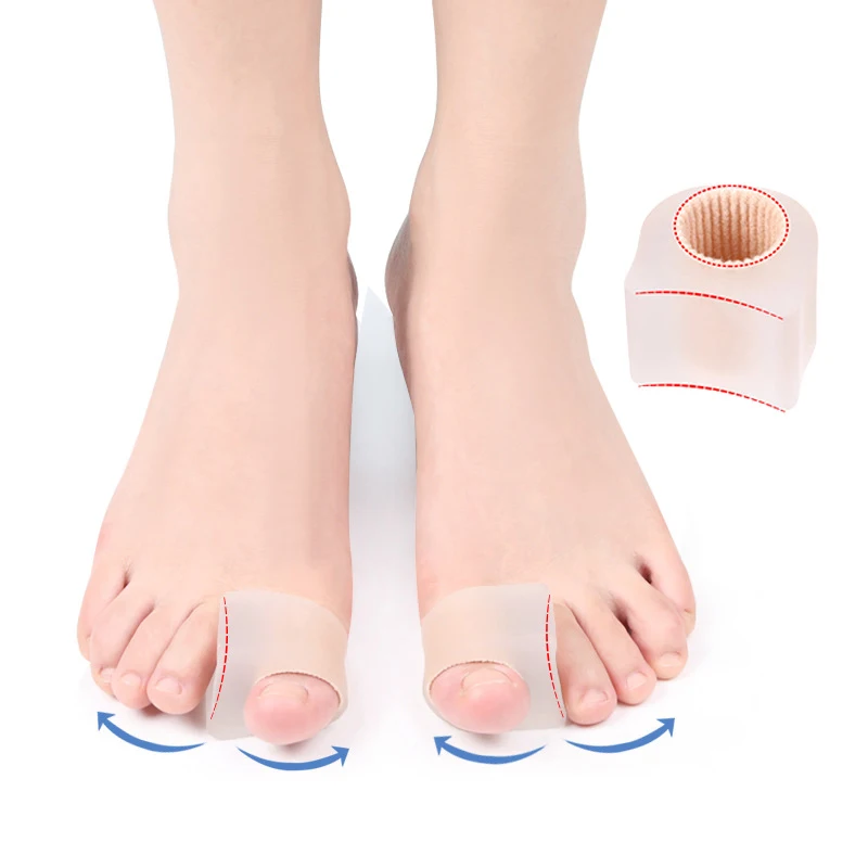 1Pair Toe Separators Bunion Corrector Straightener For Bunion Overlapping Hammer Toes Relief With Toe Spacers Toes Tube