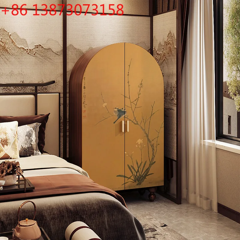 

Новый китайский шкаф-гардероб из массива дерева для хранения вещей, для спальни, гостиной, прихожей, с бесплатной установкой