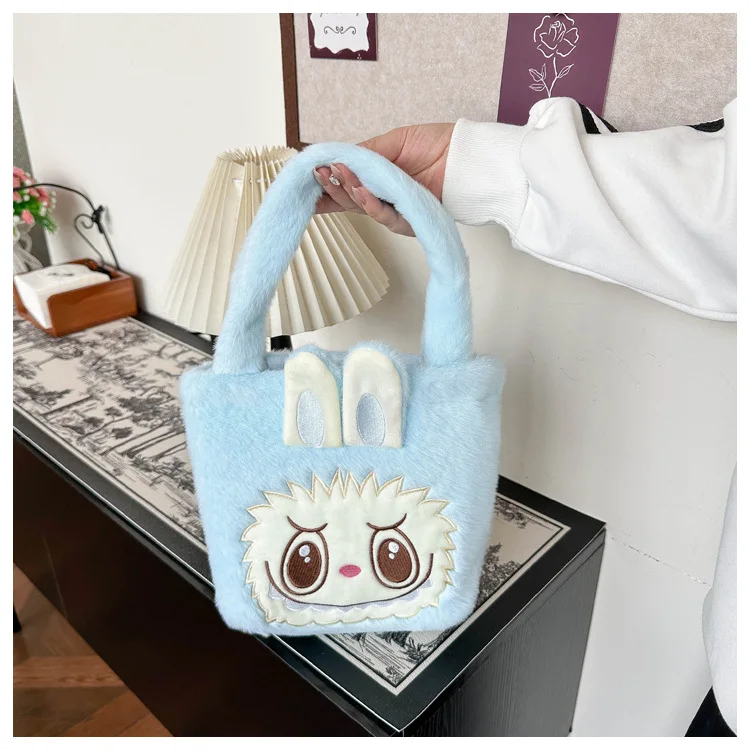 Girl Xmas Gifts Warm Backpack Hot Labubu Trend Tote Bag Stylish Children'S Shoulder Bag Everything Casual Cute Dolls Kawaii