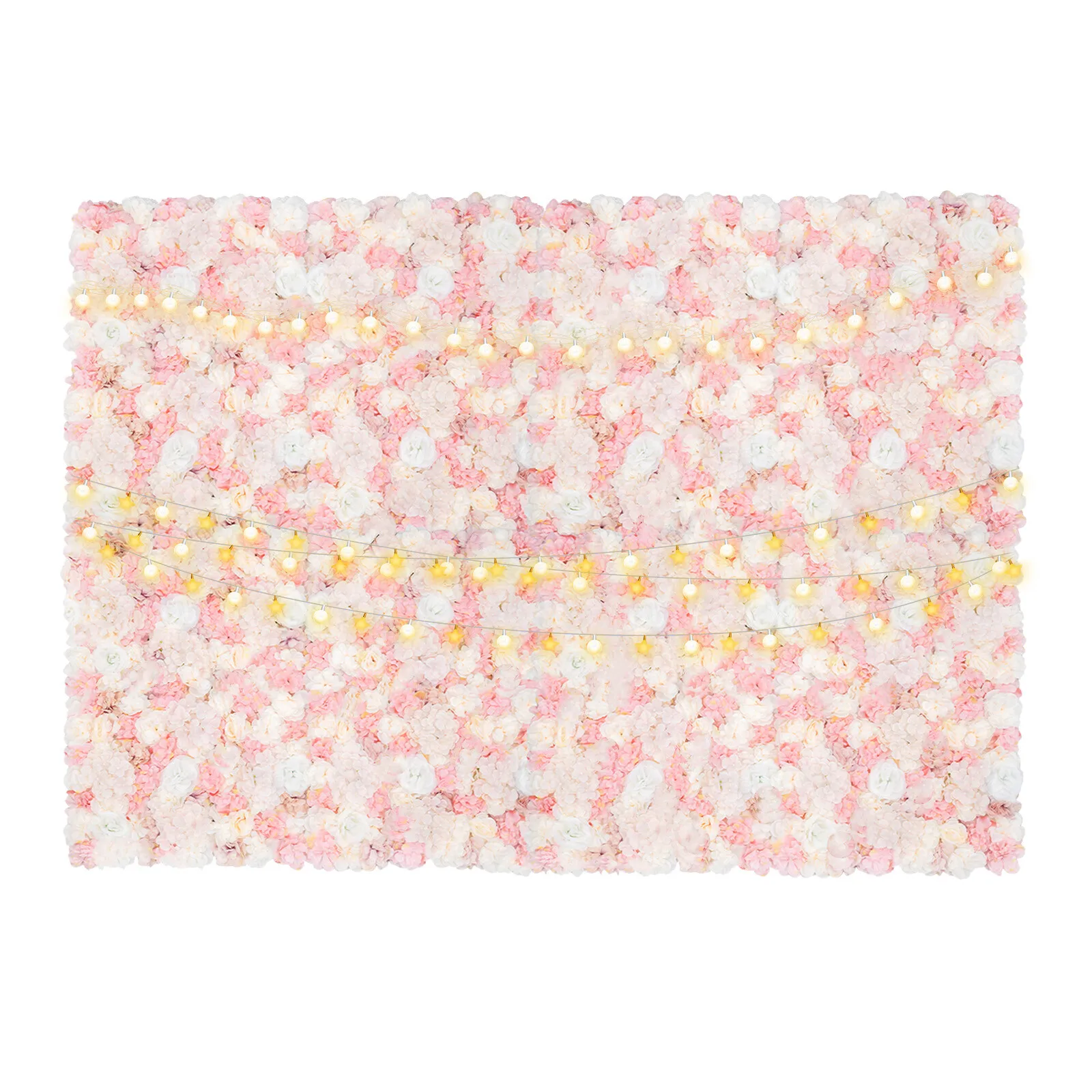 Panel de pared de flores, decoración de flores de fondo de pared de flores artificiales, 12 Uds.