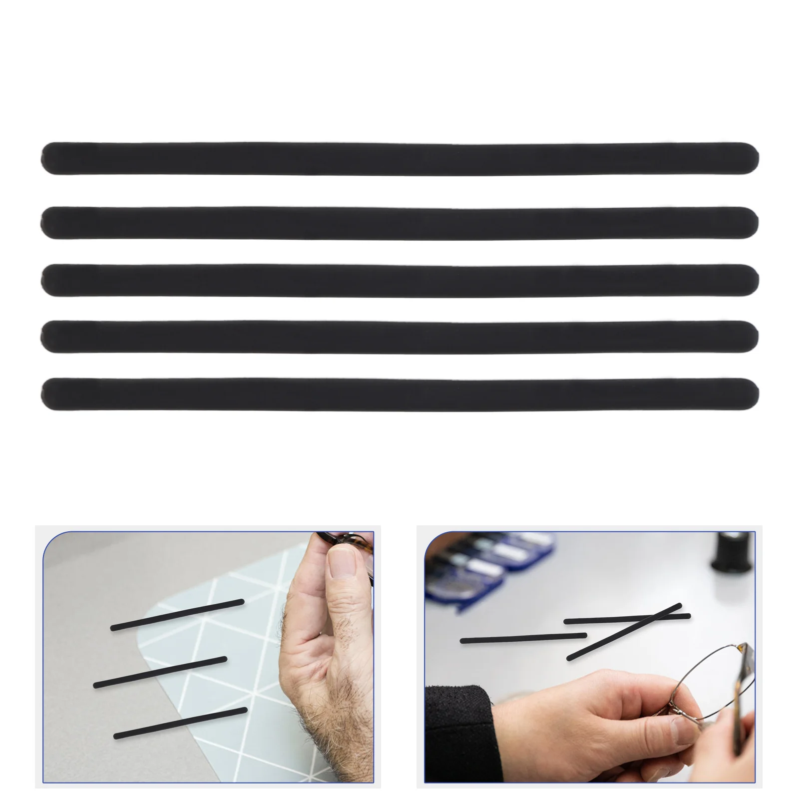 

5Pairs Glasses Ear Grips Silicone Temple Sleeves Non Slip Eyeglass Arm Covers Anti Skid Glasses Leg Sleeves Outdoor Sports