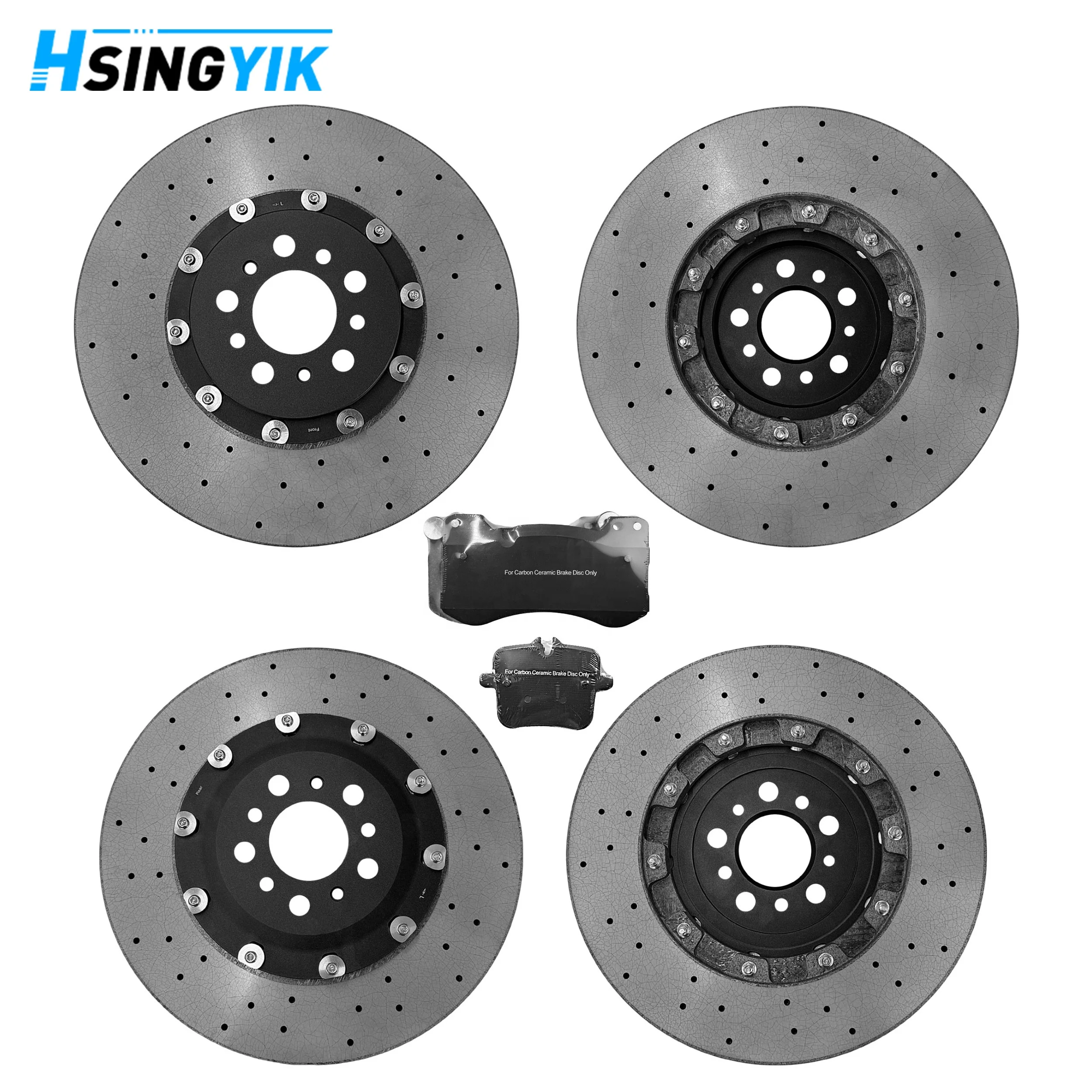 Carbon Ceramic Brake Disc Set For BMW For M3 For M4 Front 34108093709 34108093710 380x36mm Rear 34208093729 34208093730 370x24mm