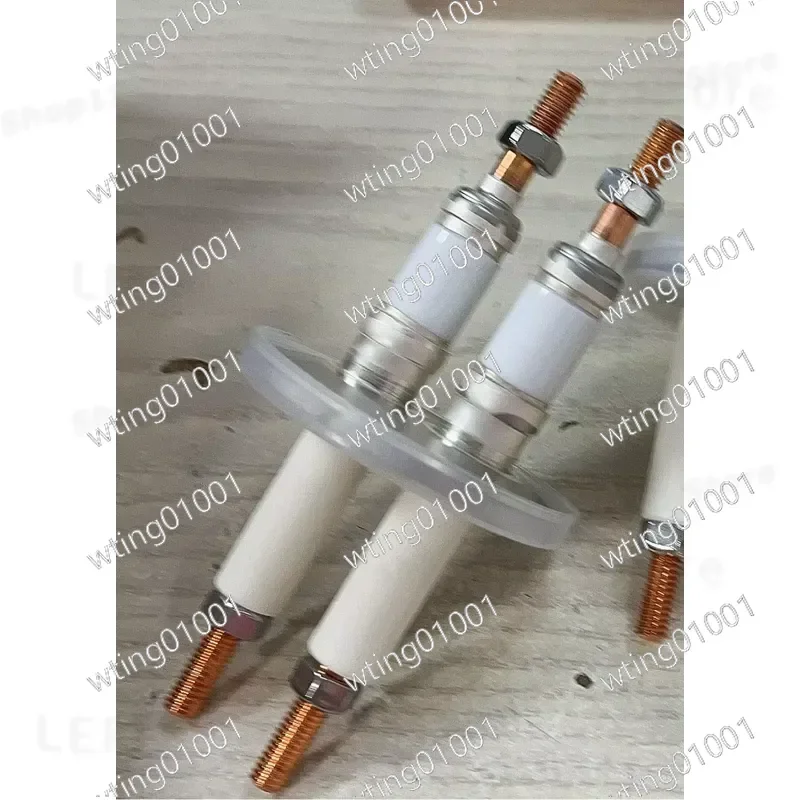 for CF25 High Voltage Ceramic Metal Seal Feedthrough Connector Vacuum Sealed Insulation Electrode Flange Conductive Post