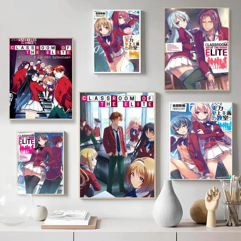 Anime C-Classroom Of The Elite Poster Wall Art Print Poster for Bedroom Living Room Home Decor Gift Artwork
